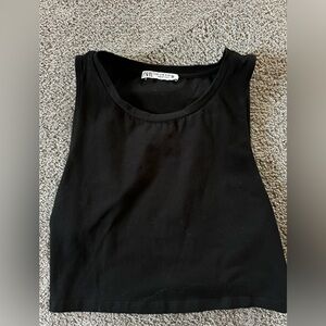 Black crop top Zara